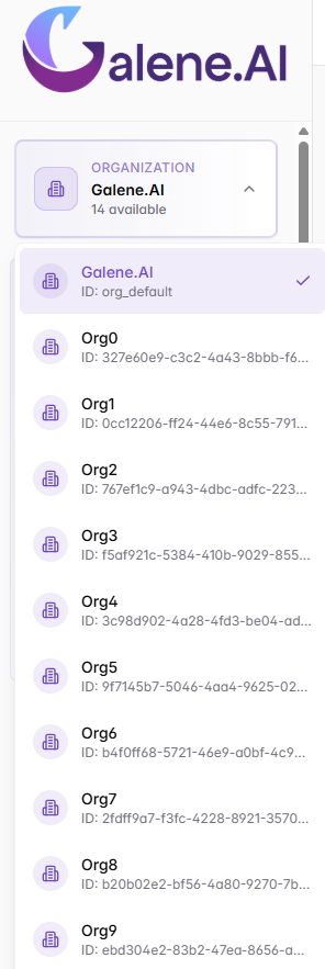 Organization Selector