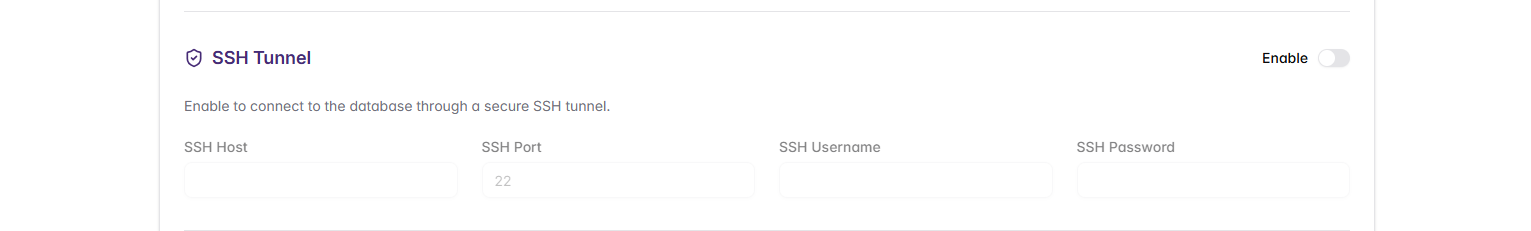 SSH Tunnel Configuration