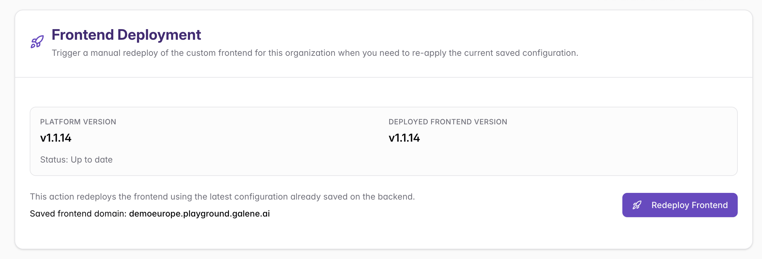 Frontend Deployment