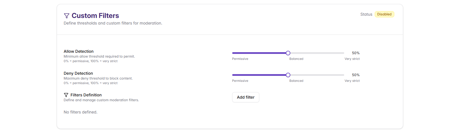 Custom Filters Overview
